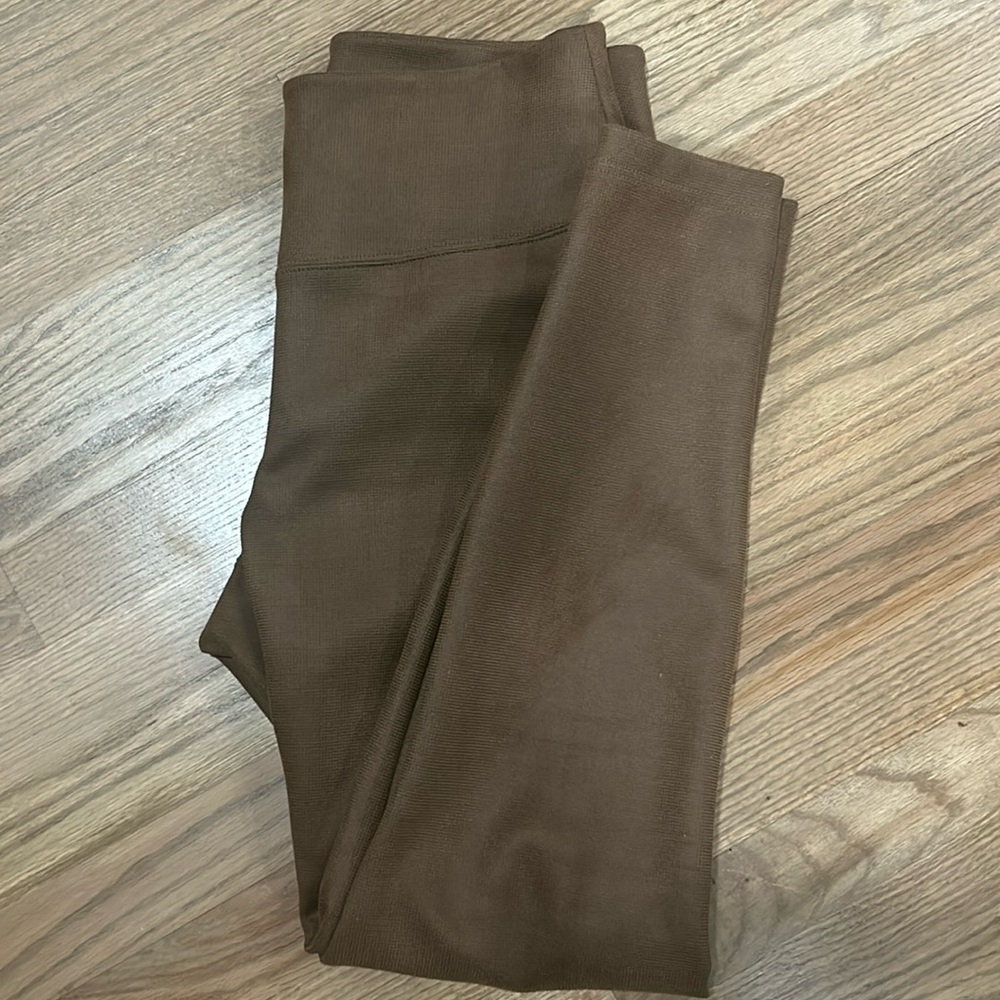 Brown suede like legging